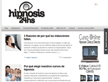 Tablet Screenshot of hipnosis24horas.com